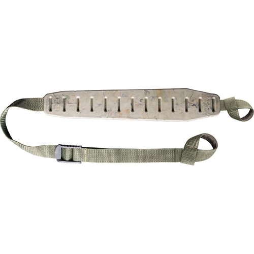 La QUAKE CLAW 2.0 es una sling ligera con almohadilla antideslizante, duradera y resistente a olores, que se adapta a tu escopeta sin necesidad de swivel studs.