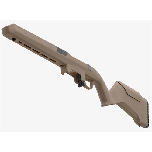 El Hunter Lite de MAGPUL es una culata ajustable, ligera y ergonómica para rifles Ruger American, ideal para caza, con ajuste de LOP y compatibilidad M-LOK.