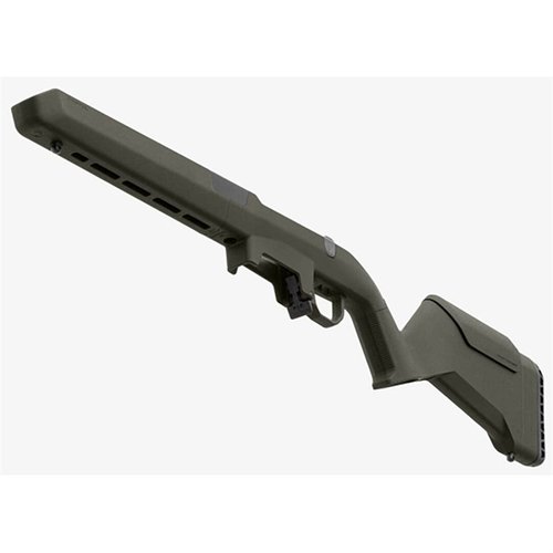 El HUNTER LITE de MAGPUL es un culatín ajustable ligero y ergonómico para rifles Ruger American, ideal para caza, con múltiples opciones de ajuste y compatibilidad.