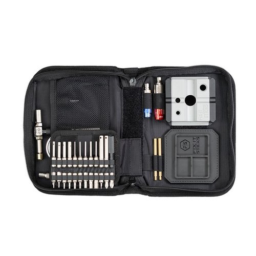 Lleva toda tu herramienta al campo con el FIELD ARMORER'S KIT para AR-15 y GLOCK, ideal para mantenimiento, reparación y mejoras de tus armas.
