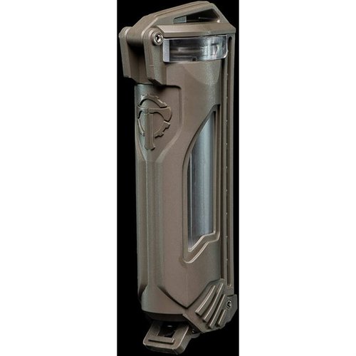 Protege tus baterías 18650 y 18350 con el CellVault-18: almacenamiento impermeable, con ventana lateral y sistema de cierre metálico para un acceso rápido.