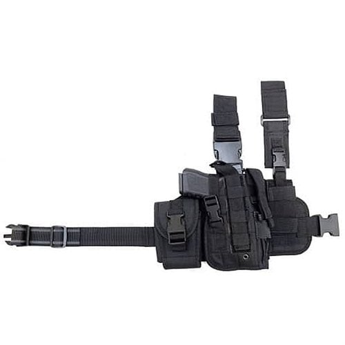 ¡Mantén tu arma siempre a mano con el Cactus Jack Tactical Drop Leg Holster! Ajustable, con un pouch MOLLE para un cargador extra y fácil de quitar.