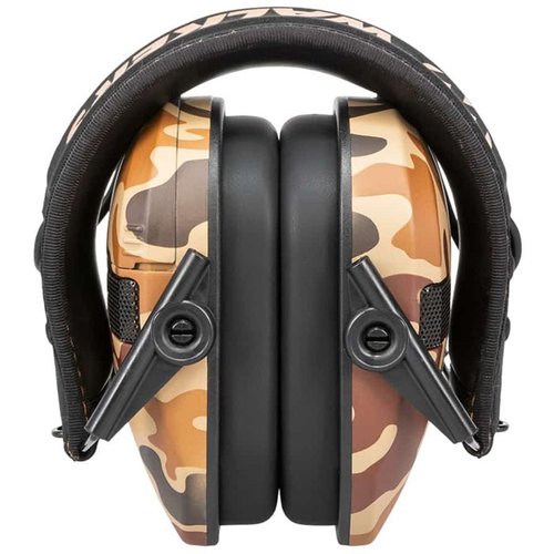 Los Walkers Razor Slim Electronic Muffs son compactos, plegables y ofrecen 23 dB de reducción de sonido, perfectos para tiradores que buscan comodidad y protección.