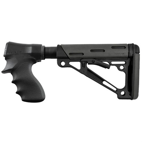 El adaptador de culata HOGUE para Remington 870 es ligero, resistente, incluye tubo de buffer y permite un ajuste cómodo y seguro. ¡Mejora tu experiencia de disparo!