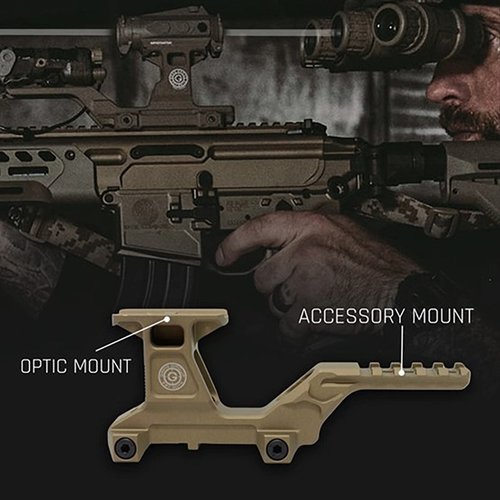 El HYDRA V2 Dual Optic Mount Kit para AIMPOINT Micro-T2 ofrece una línea de visión elevada de 2.91”, mejorando la identificación de objetivos y la conciencia situacional.