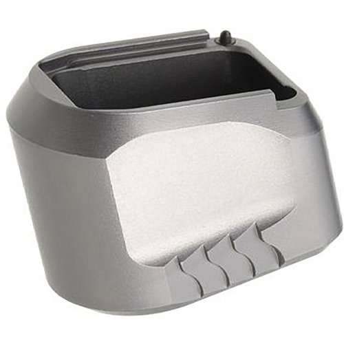 Amplía la capacidad de tu S&W M&P 1.0/2.0 con esta extensión +5, fabricada en aluminio 6061, con tecnología NoBak y un diseño ergonómico para un agarre seguro.