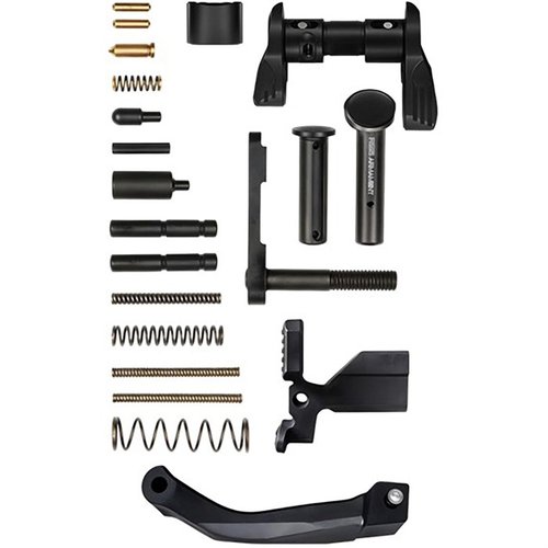 El kit de piezas de receptor inferior RISE ARMAMENT para AR-15 incluye todo lo necesario para tu construcción, permitiendo personalizaciones y sin gastar de más.