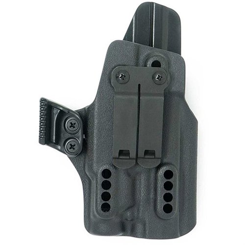 El X PRIORITY 1 IWB HOLSTER para SIG P365 XMACRO ofrece ajuste de retención, clip discreto y soporte para ópticas, optimizando tu experiencia de ocultación.