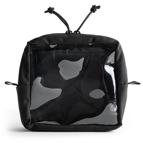 El Pouch Somewhere de SPIRITUS SYSTEMS es ideal para organizar tus accesorios, con un diseño de hook and loop y un frente de vinilo transparente para fácil identificación.