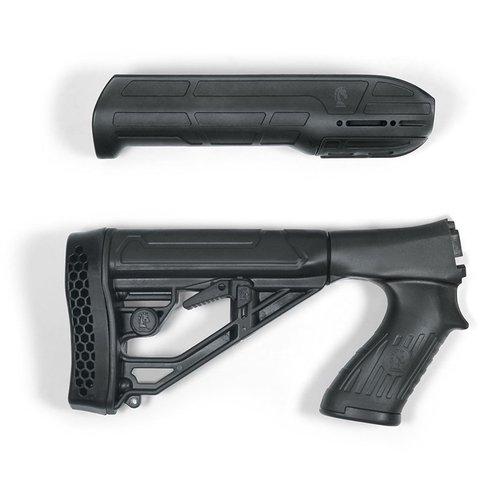 Mejora tu Remington 870 con la culata y forend ajustables EX Performance, construidos en polímero duradero, con riel picatinny y ajuste rápido para mayor comodidad.