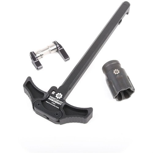 Mejora tu AR-15 con el NLX Performance Kit 1: carga con confianza, controles ambidiestros y compresor lineal para reducir el salto del cañón.