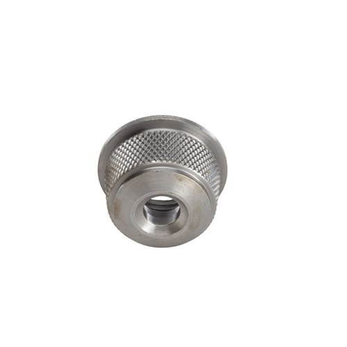 El capuchón de magazine Remington 20 GA para LT-20 tiene un orificio para swivel, asegura el cañón y mantiene la tensión del resorte, todo con un acabado plateado.