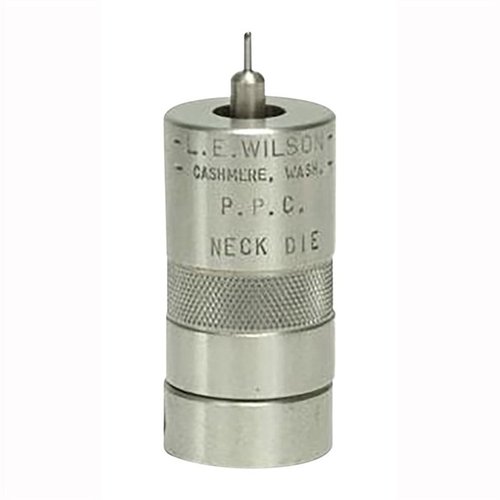 Controla el tamaño del cuello de tus cartuchos con el STAINLESS NECK SIZING DIE de L.E. WILSON, mejora la concentricidad y prolonga la vida del brass.