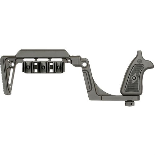 El Bounty Hunter Stock para Smith & Wesson N-Frame ofrece estabilidad, comodidad, y múltiples puntos de contacto, todo con un diseño ambidiestro y fácil de desmontar.