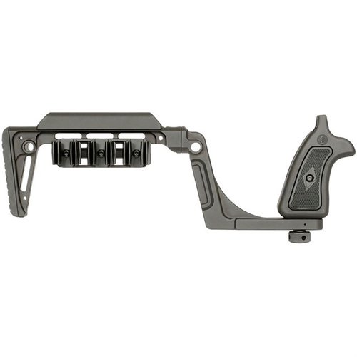 La Bounty Hunter Stock para Smith & Wesson X-Frame ofrece estabilidad, comodidad y un diseño ambidiestro, ¡ideal para mejorar tu experiencia de tiro!