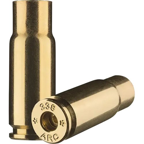 La 338 ARC BRASS de STARLINE es perfecta para uso subsonico y supersonico en plataformas AR-15, con más energía que el 300 Blackout y diseñada para balas .338.
