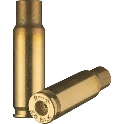 La 8.6 Blackout Brass de STARLINE es ideal para disparos subsonicos y supersonicos, con un proyectil más pesado que el 300 Blackout. ¡Perfecta para tu rifle!