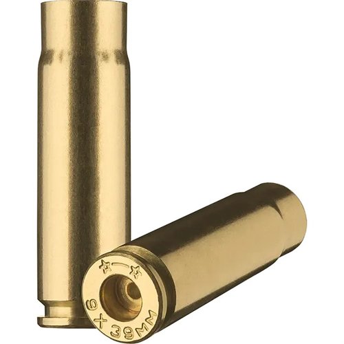 El cartucho 9X39MM BRASS de STARLINE es ideal para armas tipo AK y AR, cumpliendo con los estándares CIP. Viene en bolsas de 100 unidades.