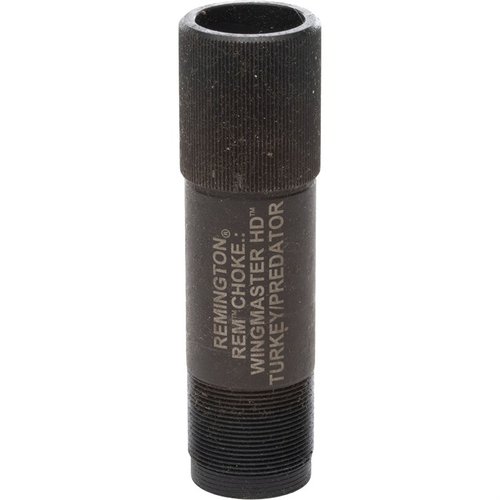 El choke extendido Remington 12GA Rem-Choke Wingmaster HD ofrece patrones densos y consistentes, fácil instalación y rendimiento superior para caza de pavos y depredadores.
