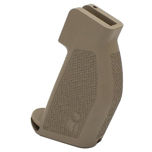 El Alpha Precision Rifle Grip de Anarchy Outdoors ofrece comodidad ergonómica, control antideslizante y una alineación perfecta del dedo índice para mejorar tu precisión.