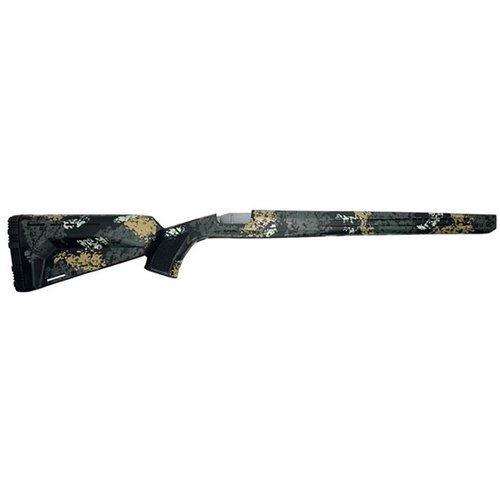 El FLAGSTAFF UMC Compatible Fixed Stock de GRAYBOE es ligero, resistente y cuenta con M-LOK y QD cups, ideal para un rendimiento duradero en cualquier clima.