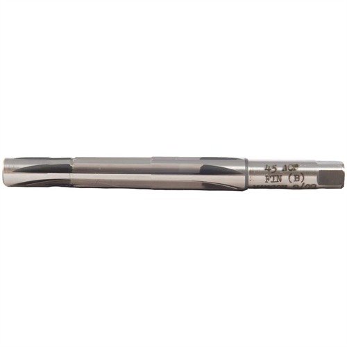 .45 ACP Finisher de Manson Precision ofrece reamers de alta calidad, precisos y personalizables, fabricados en acero M7 para cámaras de tiro exactas.