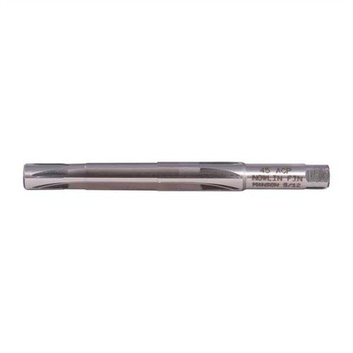 Los reamers NOWLIN de 45 ACP ofrecen un ajuste perfecto en cañones Nowlin y son ideales para otras marcas, con un diseño de seis flautas para cortes suaves.