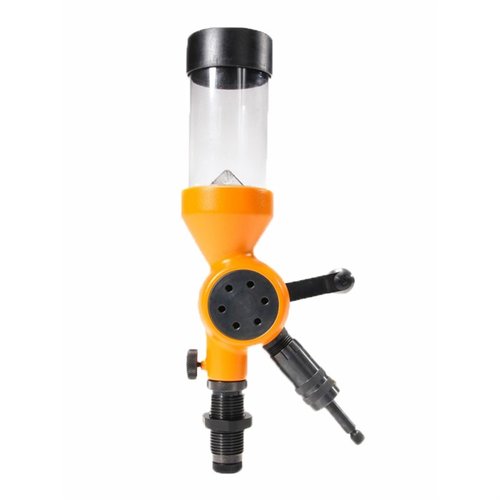 Con el Lyman Brass Smith Powder Measure, mide tu pólvora con precisión gracias a su cilindro de acero, micrómetro ajustable y baffles para mayor exactitud.