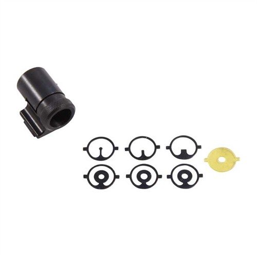 Disfruta de una mira delantera de acero con bajo perfil y ocho inserts intercambiables, ideal para mejorar tu precisión en el tiro con rifles.