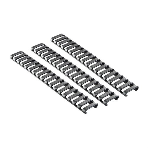 Protege tu riel y tus manos con el Ergo Picatinny 18-Slot Ladder Rail Cover; se adapta fácilmente, es recortable y ofrece un agarre seguro para tu arma.