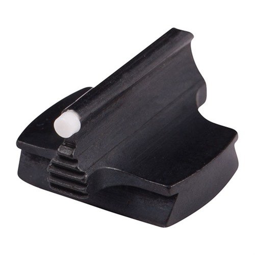 Los miras frontales de acero de Marble Arms son precisos y elegantes, ideales para rifles, con opciones de perlas en oro o blanco para mayor visibilidad.