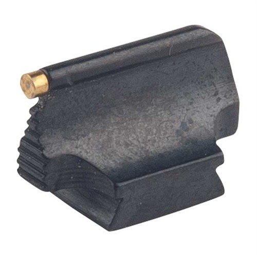 Mejora tu puntería con el RIFLE RAMP MOUNTED 41-MR FRONT SIGHT de MARBLE ARMS, fabricado en acero, acabado azul pulido y diseño contorneado.