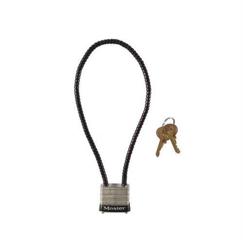 El GUNLOCK de MASTER LOCK es un candado de acero resistente, con cable de 14