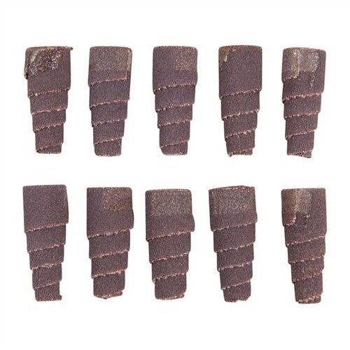 Los TAPERED ROLLS de MERIT son ideales para lugares difíciles, con grano de óxido de aluminio y respaldo de tela resistente. ¡Perfectos para tus proyectos de gunsmithing!