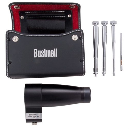 El colimador BUSHNELL PROFESSIONAL te ahorra tiempo y munición, permitiéndote alinear tu mira en casa, con arbores ajustables para varios calibres.