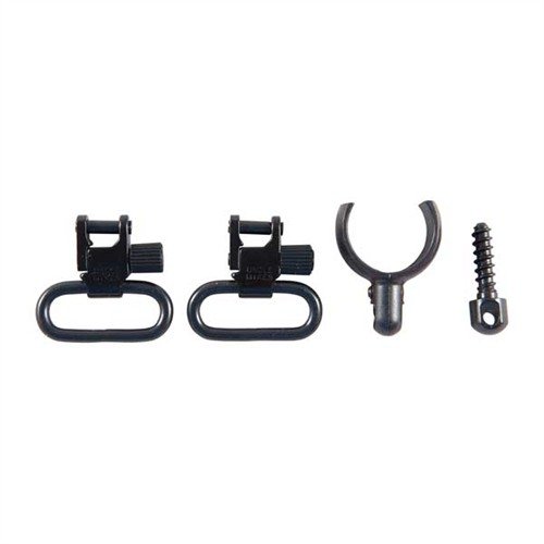 Los QUICK DETACH SWIVELS de UNCLE MIKES ofrecen un sistema de bloqueo positivo y son ideales para fijar a tubos de magazine o cañones, ¡perfectos para tus armas!