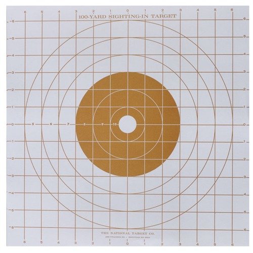 Los ST-3 de NATIONAL TARGET son ideales para alinear tus miras, con un bull rojo brillante y una cuadrícula de 1