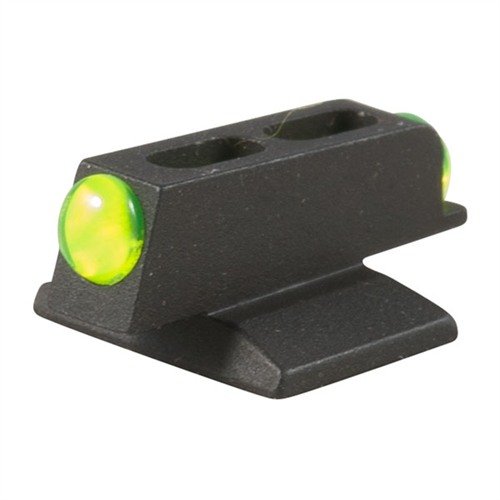 El Novak Mega Dot Fiber Optic Front Sight ofrece una visibilidad superior con su fibra óptica grande, diseño sin enganches y fácil instalación, ideal para porte oculto.