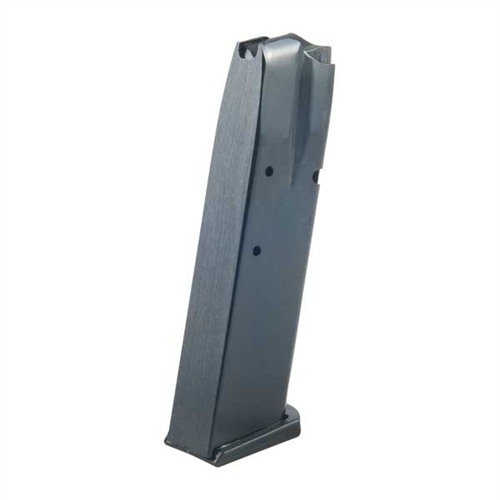 La CZ 75 9MM MAGAZINE de PRO MAG es resistente y duradera, con cuerpo de acero, resortes de chrome silicon y polímero inquebrantable para un rendimiento confiable.