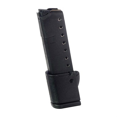 Consigue el cargador Glock 42 de 10 rondas, fabricado en polímero DuPont™ Zytel®, con inserto de acero y resorte de alambre de cromo-silicio. ¡Hecho en EE.UU!