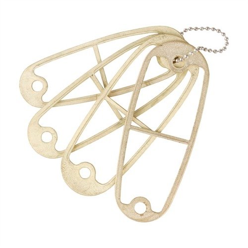 Los templates de latón de Pachmayr evitan que cortes las placas de refuerzo de acero en tus recoil pads, asegurando un ajuste perfecto sin dañar el material.