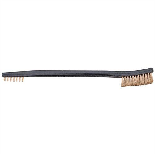 La HOPPE'S UTILITY BRUSH cuenta con cerdas de bronce para una limpieza profunda, ideal para áreas difíciles y piezas pequeñas. ¡Perfecta para un mantenimiento eficaz!