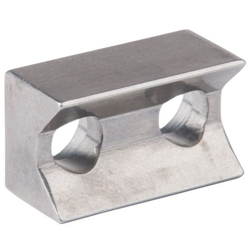 Mejora la precisión de tu RUGER 10/22® con el V-block de acero inoxidable 416 de Power Custom, diseñado para eliminar el 