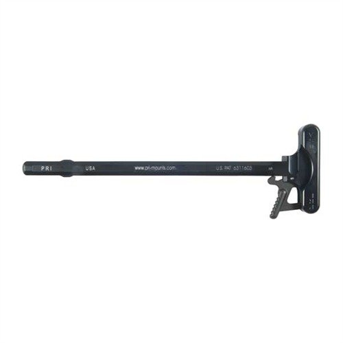 El 308 AR Gas Buster Charging Handle tiene un mango extra grueso con ranura de desvío de gas, ganchos extendidos para liberar atascos y un fácil manejo.