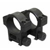Los anillos de acero 30mm de Precision Reflex son resistentes al retroceso de .50 Cal, fabricados en acero 4140, con un acabado negro y tornillos Torx robustos.
