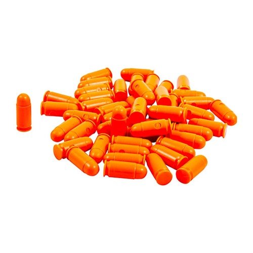 Los SAF-T-TRAINERS son rondas de entrenamiento de plástico naranja, ideales para evitar confusiones con munición real y perfectas para ejercicios de acción inmediata.