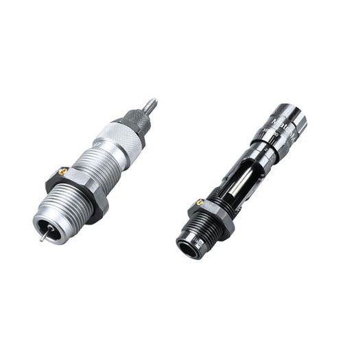 Los dies RCBS MatchMaster ofrecen ajuste preciso de tensión en el cuello, extracción suave y un sistema de carga de balas fácil para una recarga perfecta.