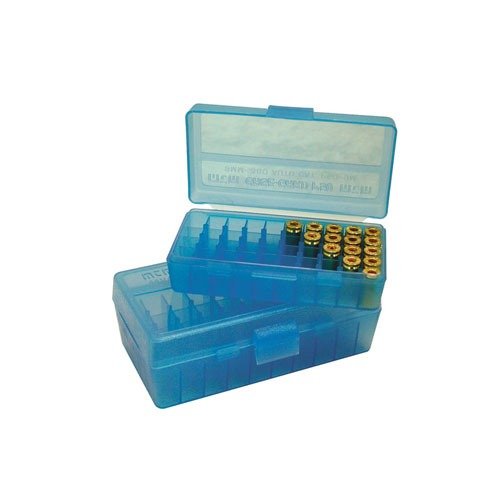Las cajas de munición FLIP TOP PISTOL AMMO BOX de MTM Case-Gard son perfectas para el tirador, resistentes, apilables y con garantía de 25 años.