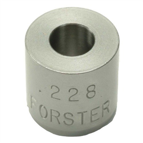 Los bushings de Forster son ideales para usar con los Bushing Bump Dies Precision Plus, ofrecen un acabado ultra suave y son duraderos gracias a su tratamiento criogénico.
