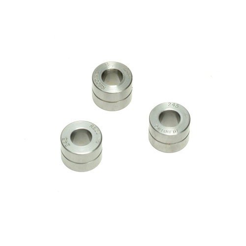Los bushings de acero tratados térmicamente de Redding ofrecen dureza Rc 60-62 y diámetros pulidos a mano, facilitando el esfuerzo de dimensionado.